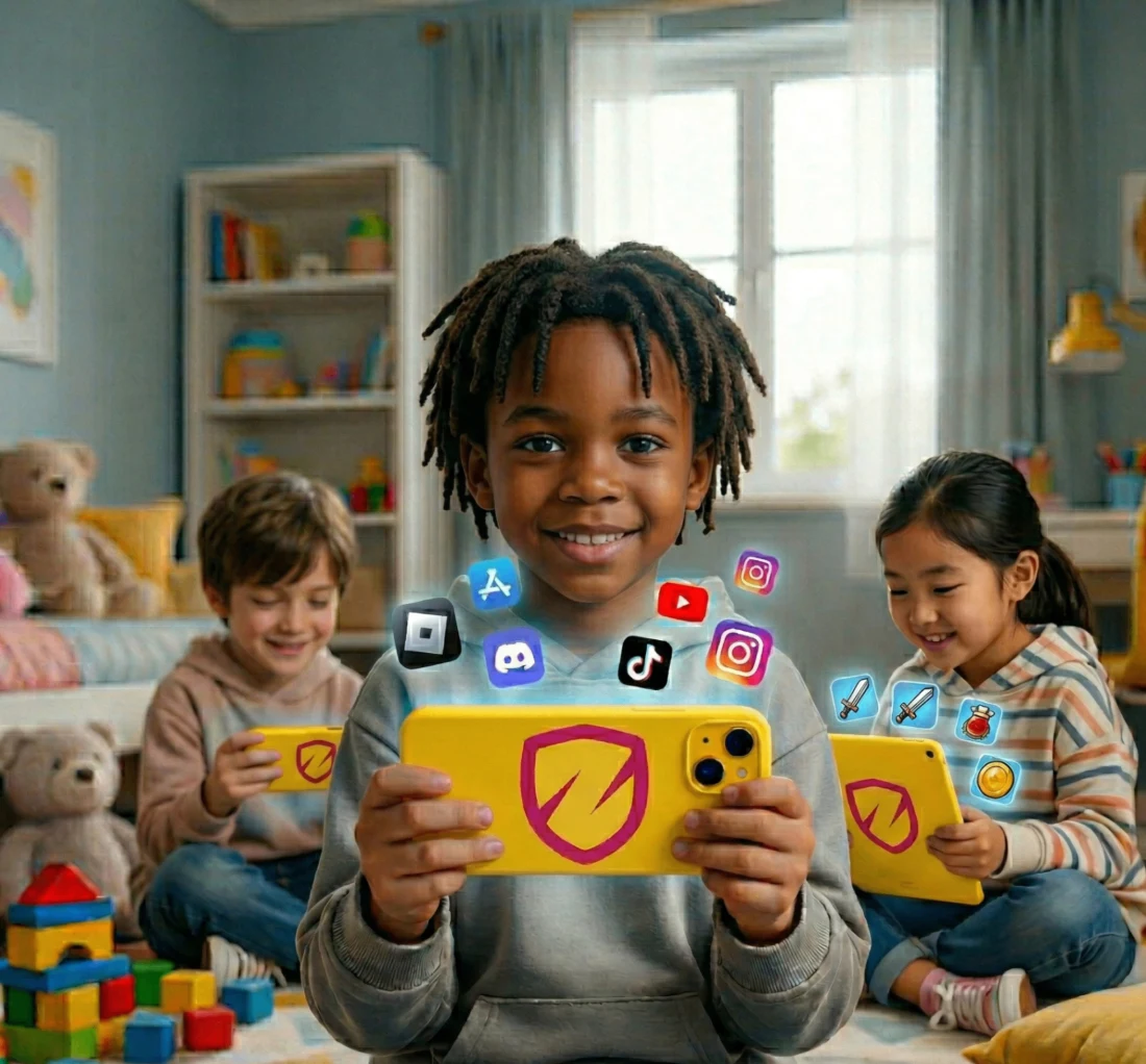 Zippy protecting a kid across platforms